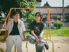2024年9月 Wallpaper アザ―カット「辻本達規×吉原雅斗」 Photo by Kento Hiramatsu